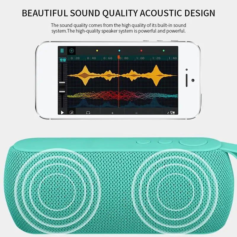 Q106 портативный колонка Bluetooth Handsfree колонки мини сабвуфер открытый беспроводной громкий динамик звуковая коробка Поддержка TF карта USB FM Aux вход