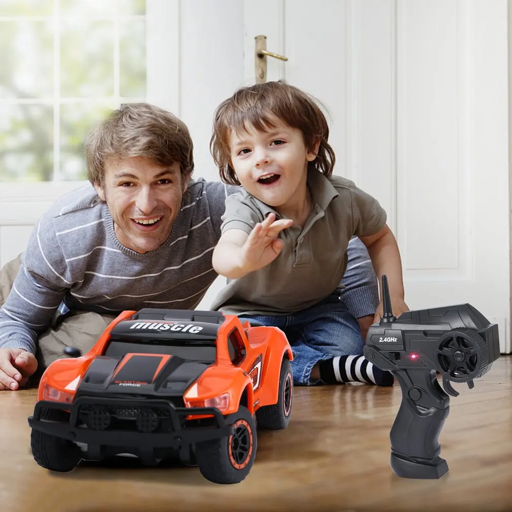 Оранжевый пульт дистанционного управления Cotrol Muscle Car 1:43 Масштаб 4WD внедорожный спортивный ралли автомобиль гоночный автомобиль для детей Детская Подарочная игрушка