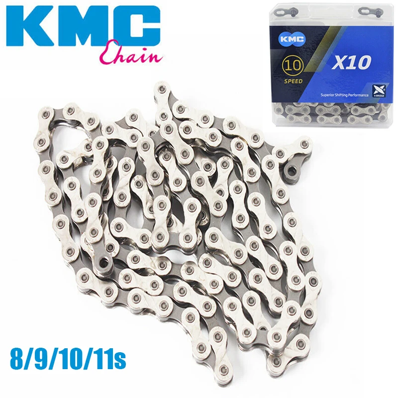 KMC MTB велосипедных цепей 8/9/10/11 Скорость цепи двойной х половина 116/118 ссылки