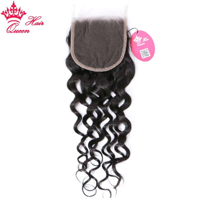 Бразильские пучки необработанных волос с кружевной застежкой Пучок натуральных человеческих волос с закрытием Волосы королевы с волнами воды (art.: 7a3354883) - 7a3354883