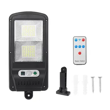 

Solar Sensor Wall Light 98 LEDs Outdoor Street Lamp with Remote Control Waterproof Garden Street Lamp Adjustable Brightness