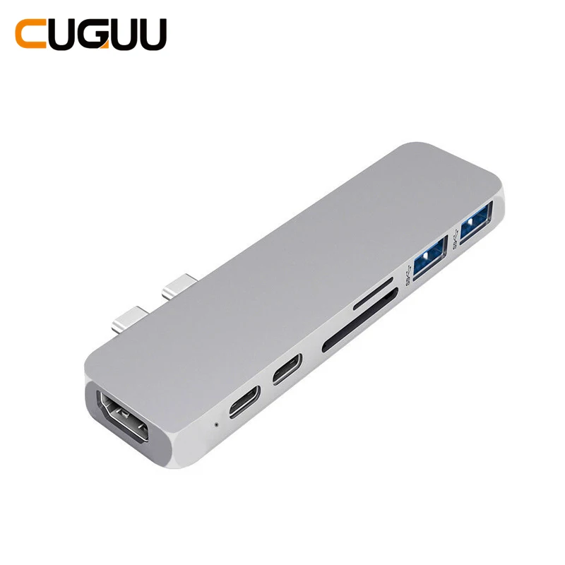 Usb-хаб type C to Multi 9 в 1 USB C HUB 3,0 HDMI адаптер док-станция для MacBook Pro 3 PC Компьютерные аксессуары USB-C разветвитель 3,0 концентратор