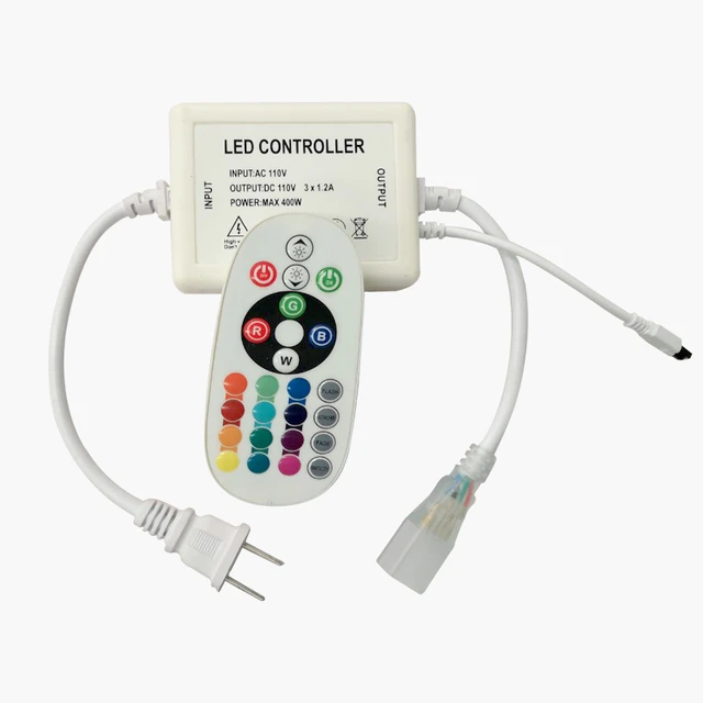 RGB Controller w/ 110 AC Input Power Converter for Rope Light -  AffordableLED