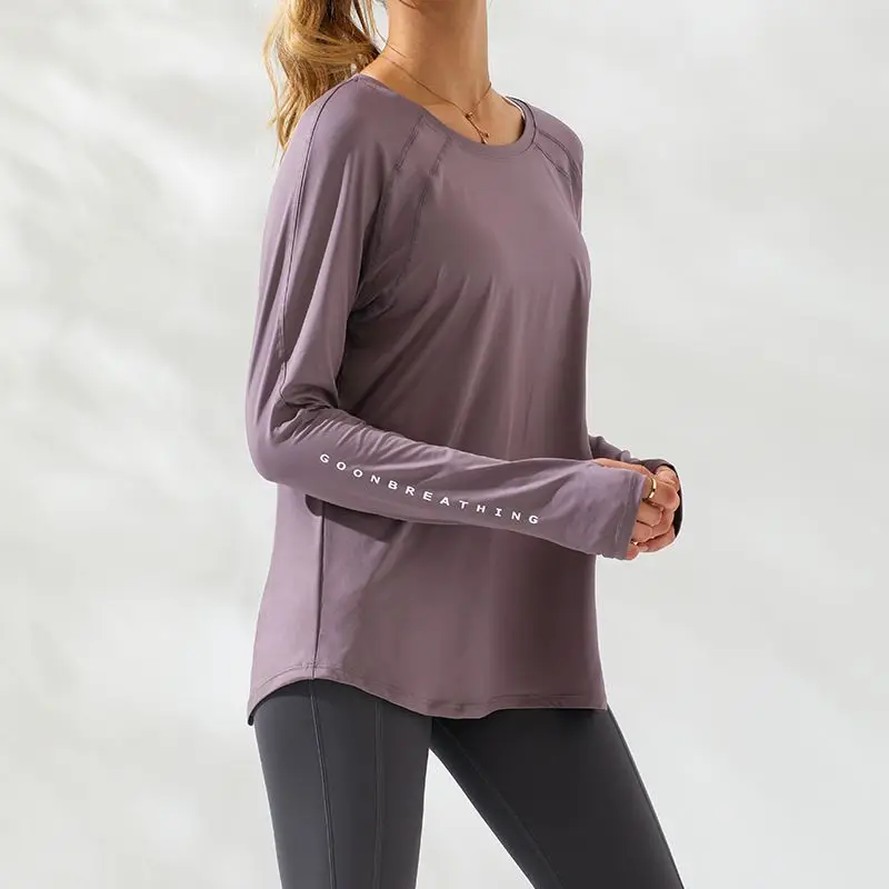 sports t shirt sports shirt yoga top yoga shirt Sport Top Fitness Long Sleeve Running Shirt Women Blouse Gym Loose Plus Size Workout Tops Yoga Shirts Jacket Excercise Clothes
