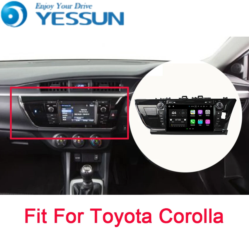 YESSUN reproductor Multimedia con Android y navegación GPS para Toyota