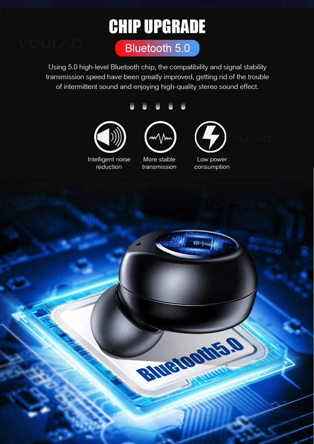 V10 TWS Bluetooth наушники со светодиодный дисплеем, беспроводные Bluetooth 5,0 8D наушники, водонепроницаемая гарнитура, стерео спортивные наушники