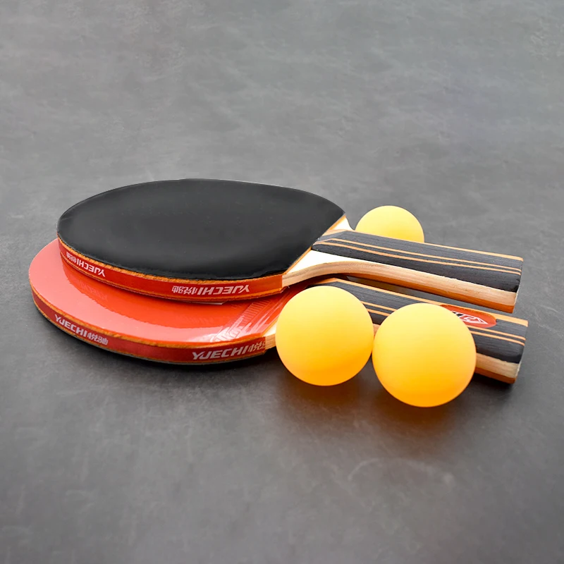 

2 Pcs Carbon Fiber Table Tennis Rackets with Double Face Pimples-in Table Tennis Rubber Ping Pong Racket with 3 Ball