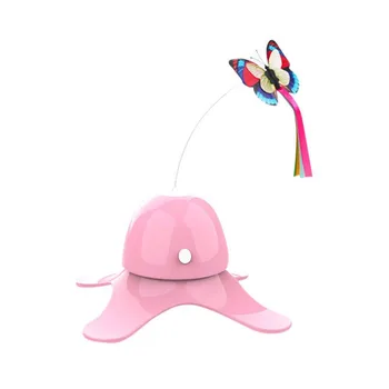 

Electric Cat Interactive Teaser Wand Toy With Butterfly Attachment Automatic Pet Toy!