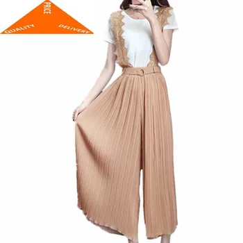 

Piece Women 2 Set Top T-Shirt and Pants 2020 Summer Plus Size Female Costumes Suit Elegant Office Ladies Clothing LWL403