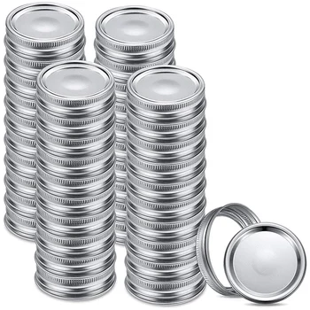 

40 Sets Mason Canning Jar Lids Regular Mouth Jar Lids Leak Proof Split-Type Lids and Mason Canning Jar Caps
