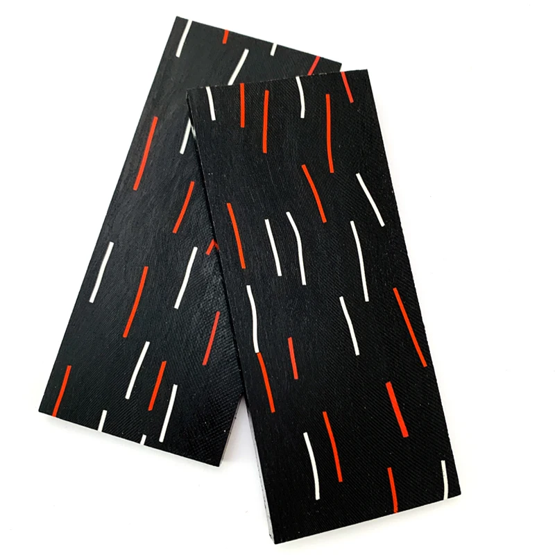 

2Pcs G10 Knife Handle Material Diy Tool Handle Composite Material Damascus Pattern G-10 Knife Handle Patch Material 130X55X8mm