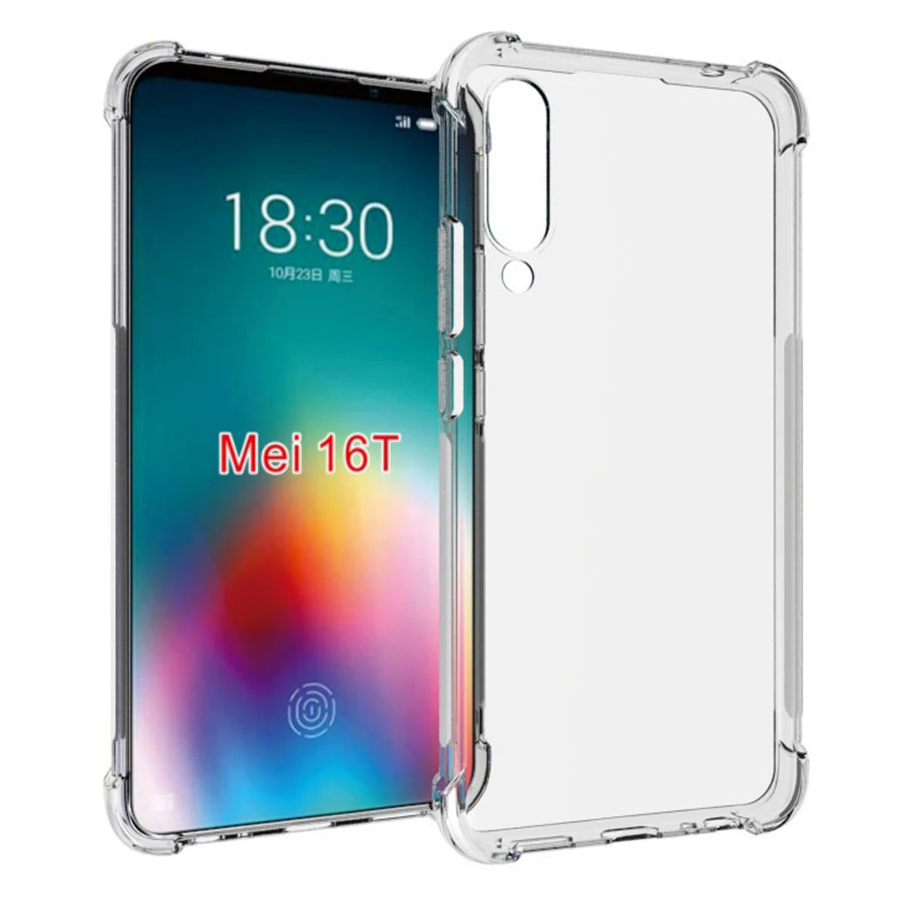 A + прозрачный противоударный чехол для Meizu 16T силиконовый с воздушной