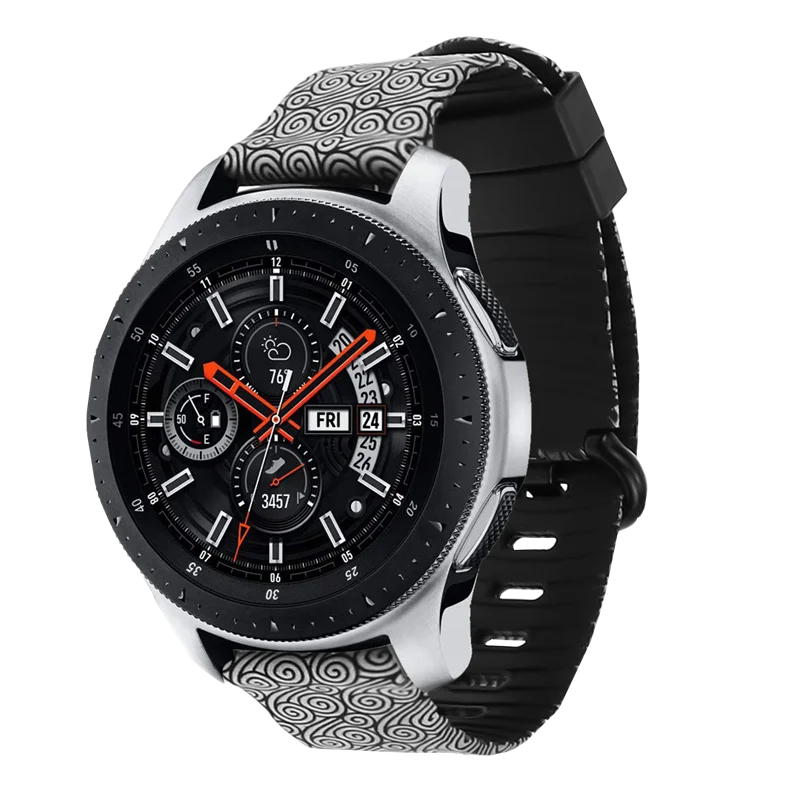 Силиконовый ремешок для часов с принтом для huawei Watch GT 2 46 мм/GT2 Active 46 м Смарт-часы 22 мм ремешок для samsung galaxy S3 - Цвет: cloud