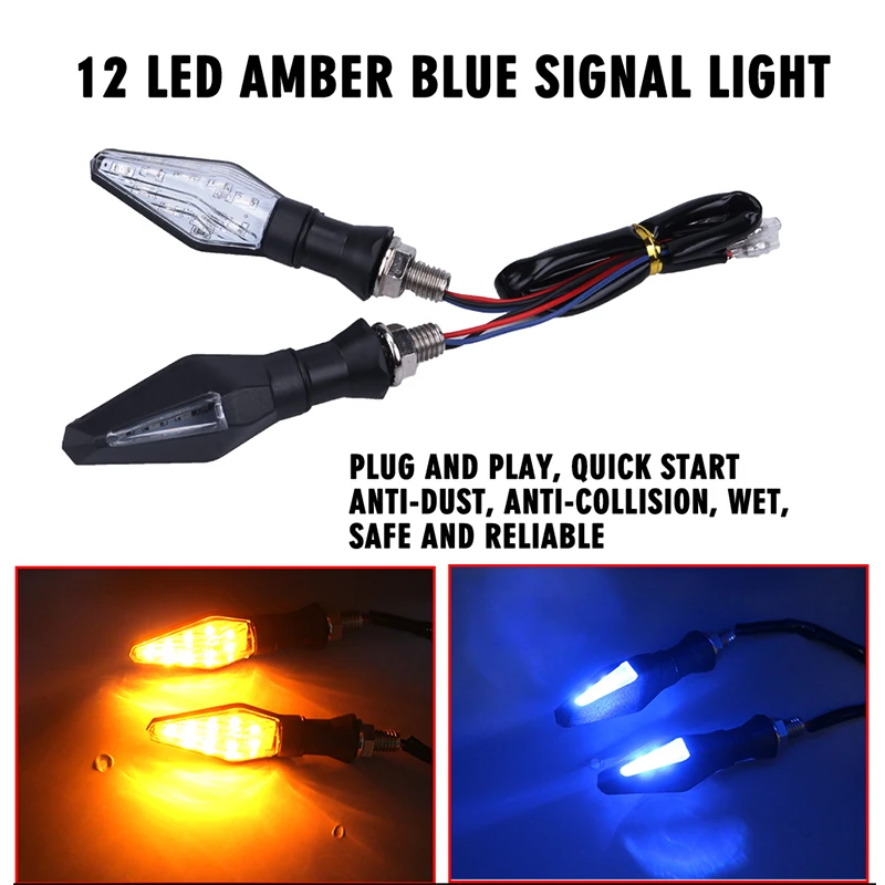 Для MT 09 07 мотоцикл светодиодный указатель поворота сигнальные индикаторы Amber Blinker светосигнализаторы освещение универсальные для Honda Kawasaki