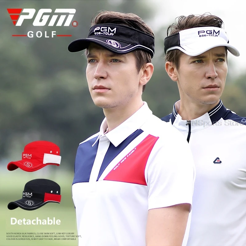 Pgm Golf Hats Men Women Removable Sun 