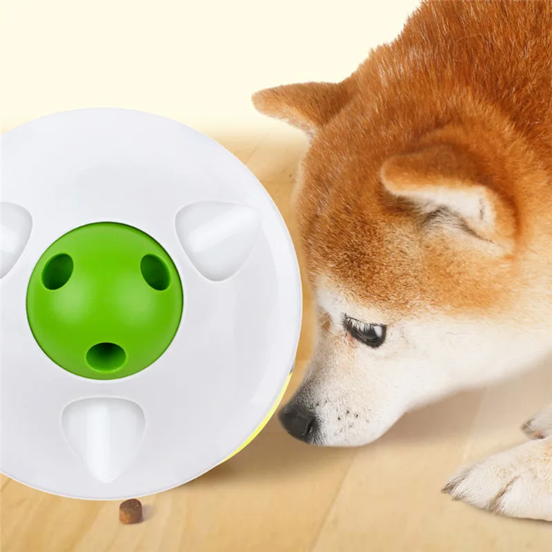 Игрушка для тренировки питомца жевание НЛО Форма Pet отверстие утечки Съемная интерактивное обучение игрушка для кошек Кормление котенка Безопасный Укус игрушка надежная