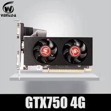 Placa gráfica gtx 750 4gb 128bit 5012mhz gddr5 de veineda placa de vídeo para placas vga nvidia mais forte do que r7 350 2gb