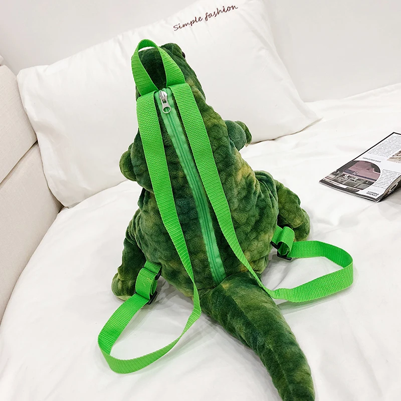 New Fashion parent child Creative 3D Dinosaur Backpack Cute Animal Cartoon Plush Backpack Dinosaurs Bag for Children Kids Gifts