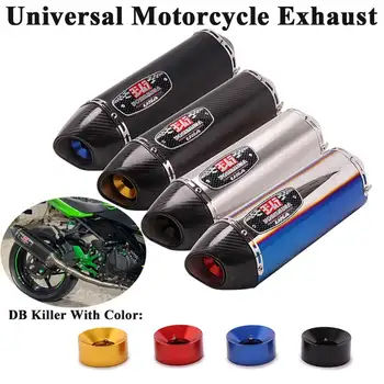 

Motorcycle Yoshimura Exhaust Pipe Escape Modified moto Carbon Muffler Universal DB Killer For Ninja 400 MT-09 TRK 502 BWS 125 R6