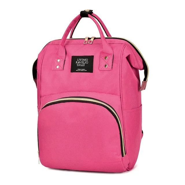 20-30L Большой Вместительный рюкзак, сумка для подгузников, уличная детская сумка, многофункциональный рюкзак для мам, дорожная сумка для подгузников - Цвет: Light red