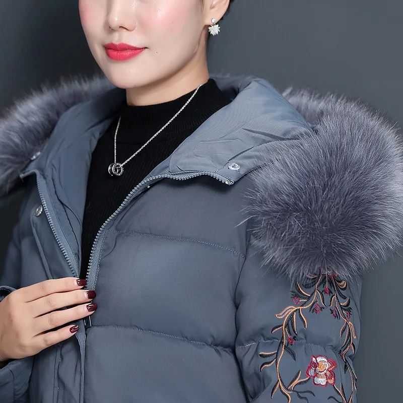 

Cotton-padded Clothes Middle-aged Women Dress 2019 Autumn And Winter New Style Middle Aged And Elderly People Women's Kuotaitai