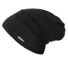 Модная мужская зимняя шапка толстые ветрозащитные вязаные шерстяные шапочки мужские уличные мягкие теплые шапки повседневные однотонные Лыжные шапки аксессуары подарок