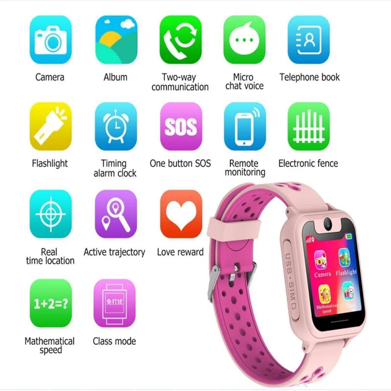 2019 S6 Inteligentes синий зуб kis для Smart Watch с позиционирования watch телефон GPS/ GPRS/ LBS функция