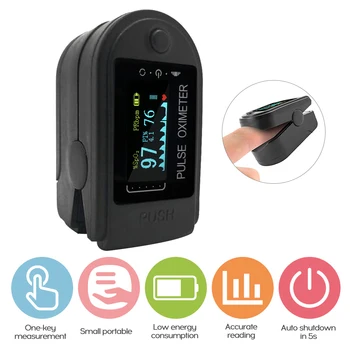 

Fingertip Pulse Oximeter Clip TFT LCD Display Fingertip Oximeter Mini SpO2 Monitor Oxygen Saturation Pulse Rate Monitor Portable