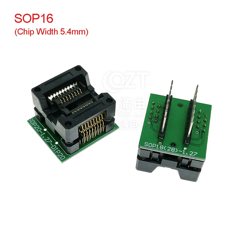 Processor Socket SOP8 Burn-in Socket 14/16/18/20/24/28 to DIP Wide and Narrow Body Chip Adapter IC Conversion Test Seat