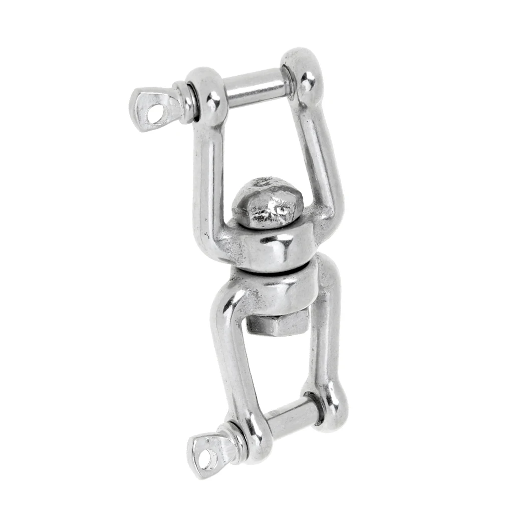 

3/16'' 1/4'' 5/16'' 3/8'' 1/2'' 5/8" Marine Jaw/jaw Swivel Anchor Chain Ring Connector for Boat- 304 Stainless Steel