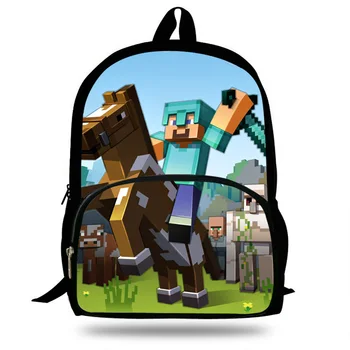 

16 inch New Cartoon School Bag for Teenager Boys Girls Kids Personized Schoolbag Children Hot Game Backpack