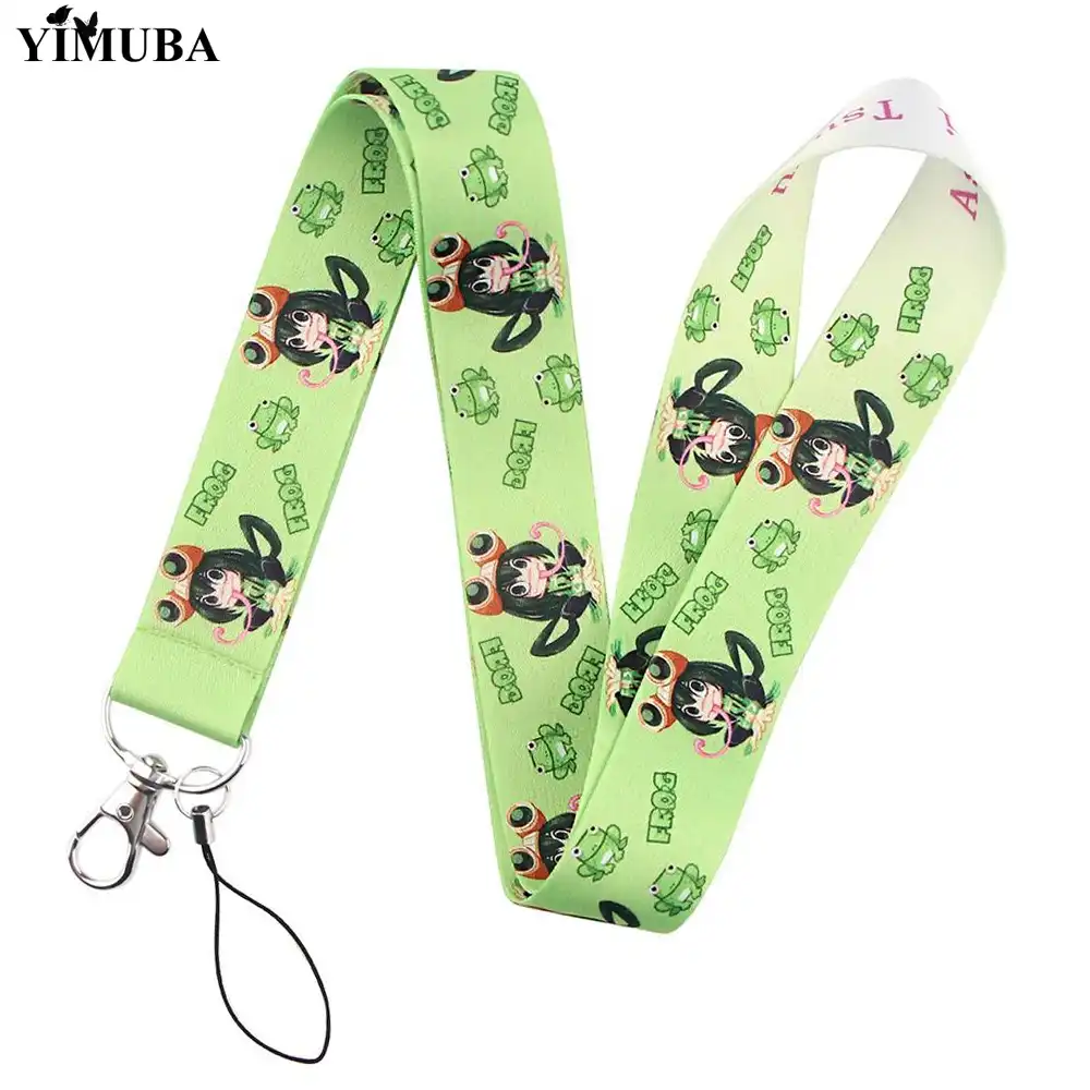 Брелок Asui Tsuyu Lanyards коллекция аниме Моя геройская Академия офисные ремешки для шеи