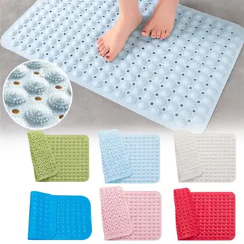 

Bath Shower Bath Mat Suction Anti Slip PVC Massage Particles Foot Pad Bathroom Carpet Bath Mat Bathroom Tools 36*71cm