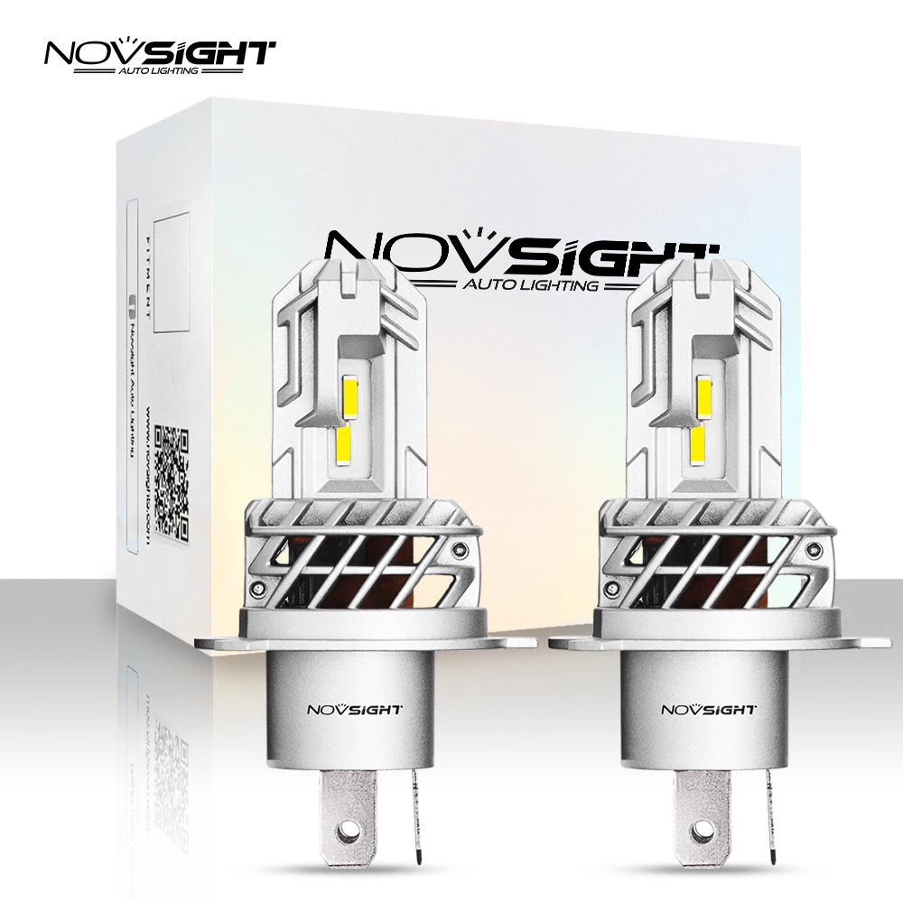 NOVSIGHT светодиодный H4 H7 головной светильник лампы для автомобиля 50 Вт Высокая