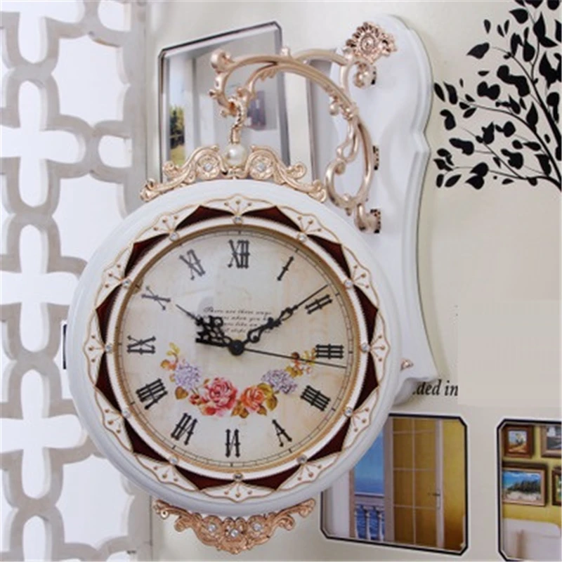 Version Z Современный Klokken Wandklokken потертый шик домашний декор Horloge Murale Grande Tail De Klok Pared Reloj Saat Duvar Saati настенные часы - Цвет: Version Z