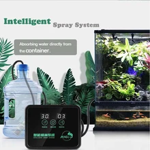 Inteligente automático sistema de pulverização névoa umidificador temporizador lcd tela sprinkler controlador kit pulverização de nebulização terrário