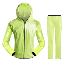 Тщательно изготовленный велосипедный дождевик для езды на велосипеде, дождевик и брюки, комплект водонепроницаемого пальто и брюки, Быстросохнущий