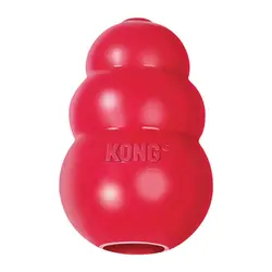 KONG Classic Natural Teething Rubber Dog Chew Toy with Customizable Treat Option - XXL above85lbs(38kg) (KONG Classic)