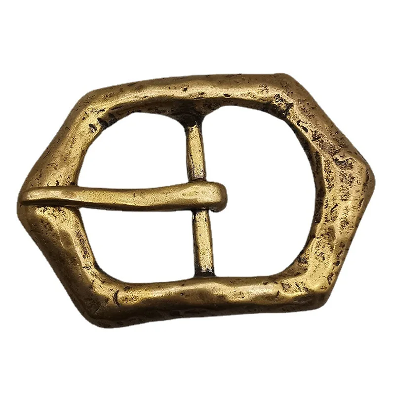 36mm Male Antique Brass Pin Tongue Buckles Replacement Leather Belt