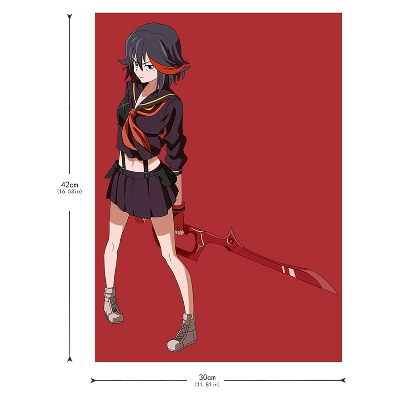 KILL la Ryuko Swords художественный шелковый аниме плакат стена 2019|Рисование и