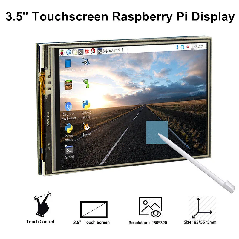 

Elecrow 3.5 inch Display Raspberry Pi 3 Touch Screen Display 480x320 TFT 3.5" LCD Module 3.5inch RPI Display with Touch Pen