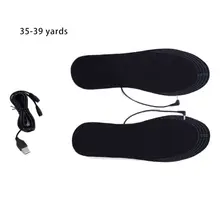 1 пара, мужские, женские, унисекс, зимние, USB, с электрическим питанием, сделай сам, с подогревом, теплые стельки для ног, тепловой нагреватель, обувь, колодки, моющиеся