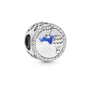 Authentic 925 Sterling Silver Pink heart charms Beads Fit Original Charms Bracelet Jewelry - Color: 7
