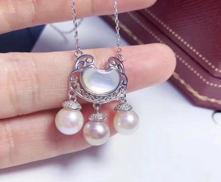 

Цепочка для ожерелья из серебра 925 пробы с подвеской фурнитура для крепления ювелирных изделий Аксессуары для жемчуга бусин камней