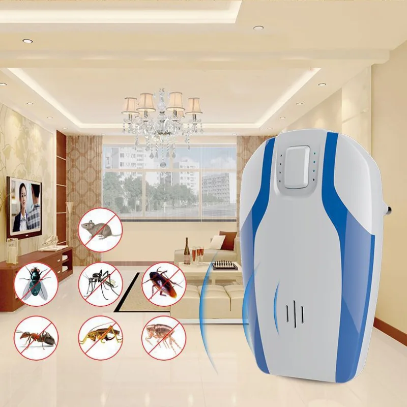 

Pest Control Ultrasonic Repeller Electronic Plug in Pest Repellent for Insects Mosquitoes Mice Rat Roaches Bugs Flies