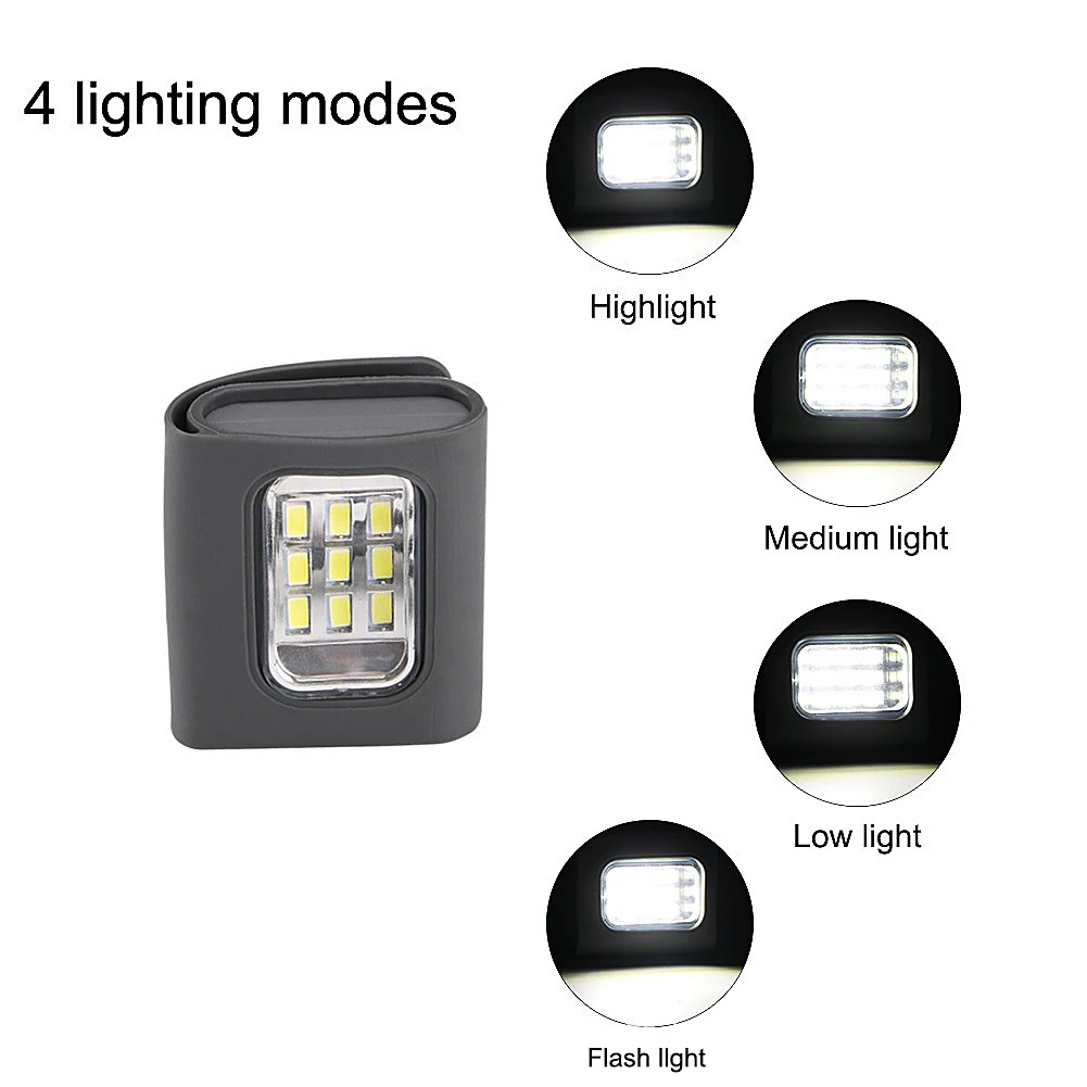

Safety Lamp COB Clip Light Magnetism Button Lamp USB Port Light