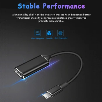 

Mirroring Cable Mirroring Cable Multimedia Connector Type C To HDMI Aluminum Alloy Phone To TV