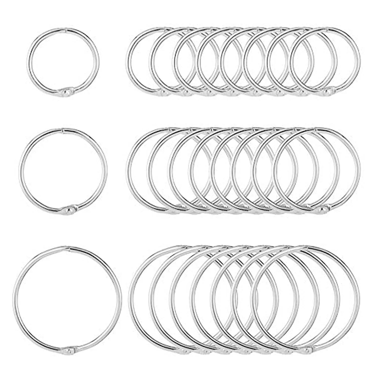 Spirales Et Anneaux De Reliure 120 Pièces Anneaux De Reliure, Anneaux De Feuilles Mobiles De Livre Anneaux Classeur