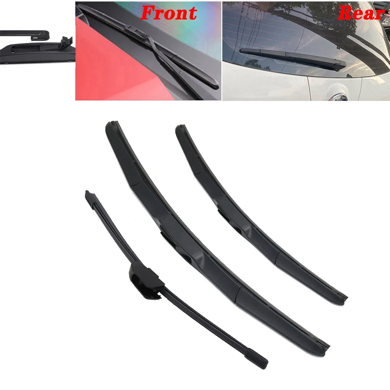 Car Front & Rear Windshield Windscreen Front Window Wiper Blades For