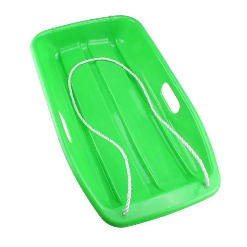 

Plastic Outdoor Toboggan Snow Sled for Child, 35-Inch, Green